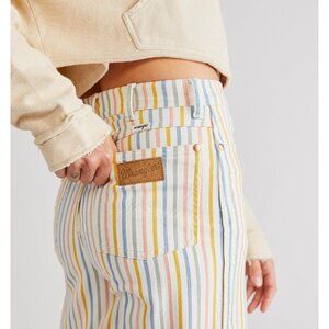 Wrangler x Anthropologie WORLDWIDE 662 CROP STRIPE JEAN Size 30